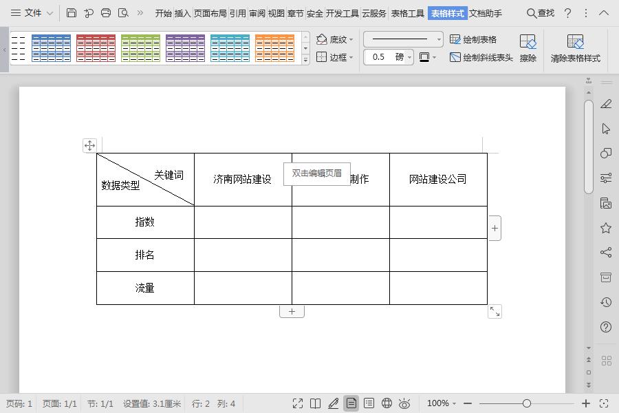 济南建网站分享两种斜线表头的制作方法,WPS表格和WPS文档 济南建网站分享两种斜线表头的制作方法,WPS表格和WPS文档