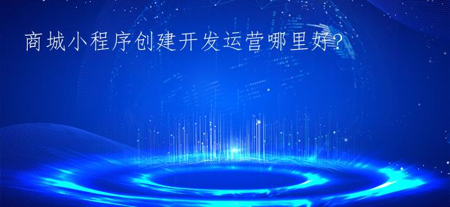 商城小程序创建开发运营哪里好?