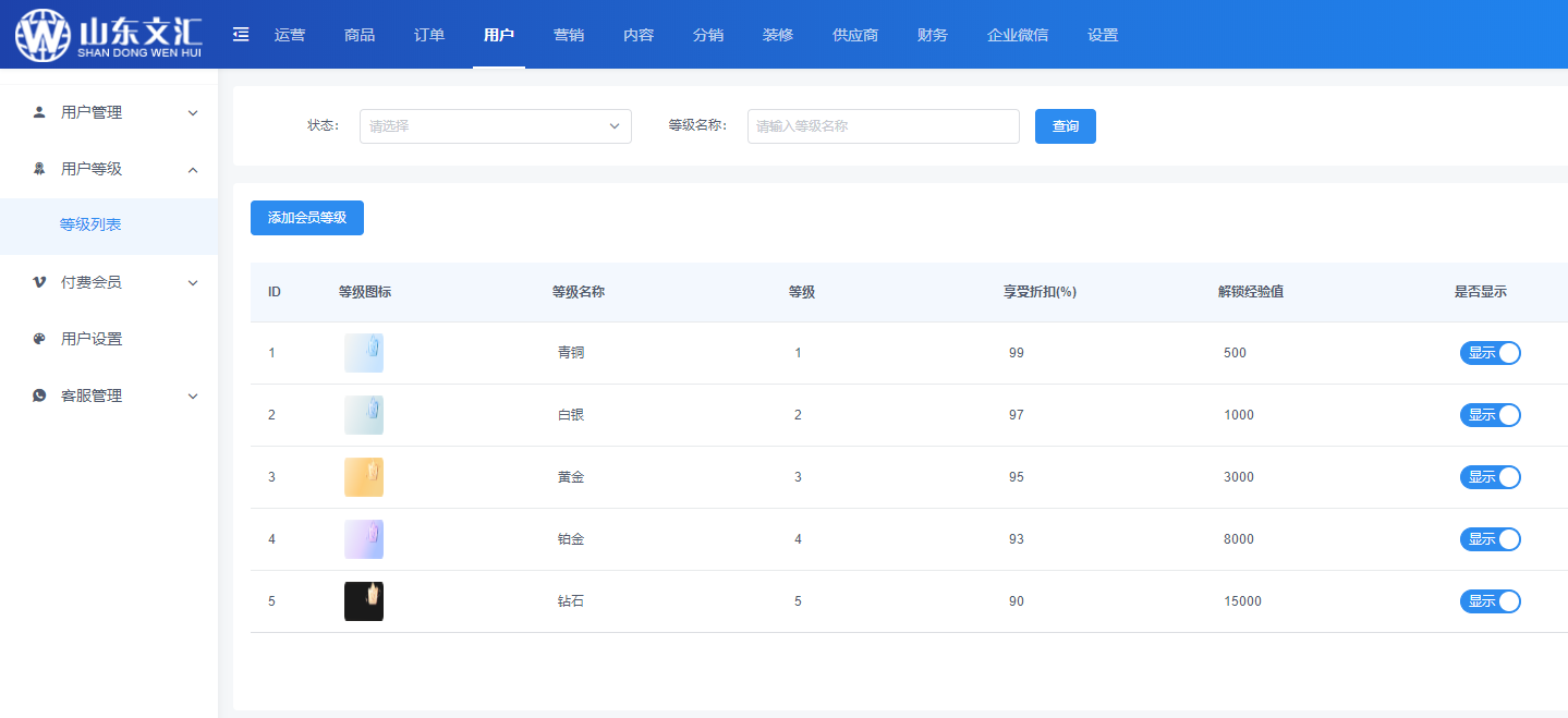 等级会员